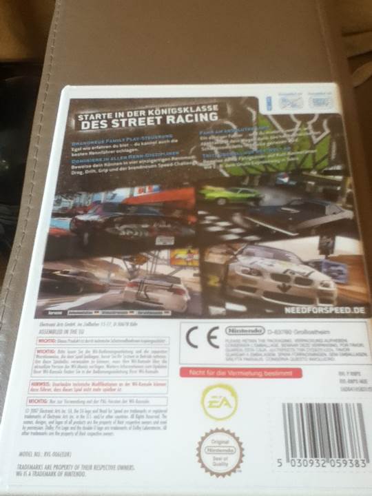 Need For Speed - Pro Street - Nintendo Wii video game collectible [Barcode 5030932059383] - Main Image 2