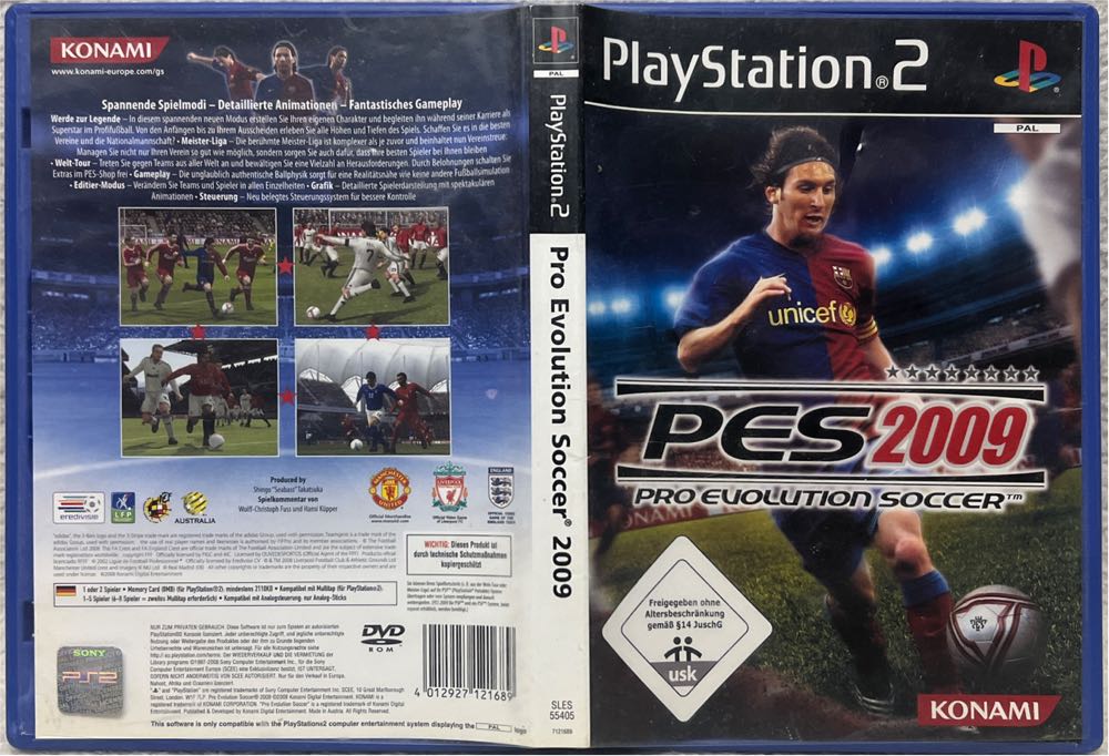 PES 2009 - Sony PlayStation 2 (PS2) video game collectible [Barcode 4012927121689] - Main Image 3