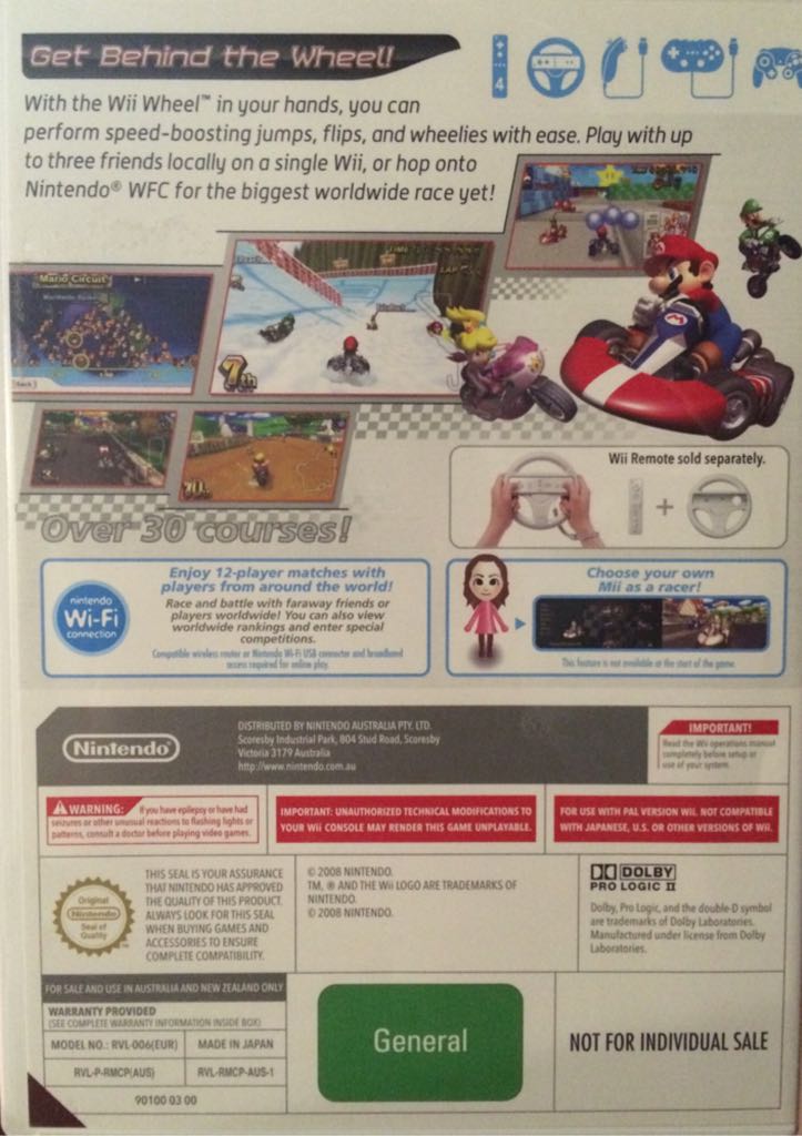 Mariokart Wii - Nintendo Wii video game collectible - Main Image 2
