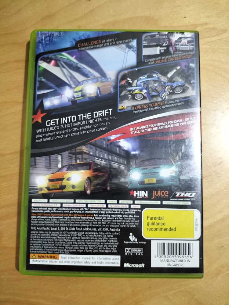 Juiced 2 - Microsoft Xbox 360 (2) video game collectible [Barcode 4005209095556] - Main Image 2