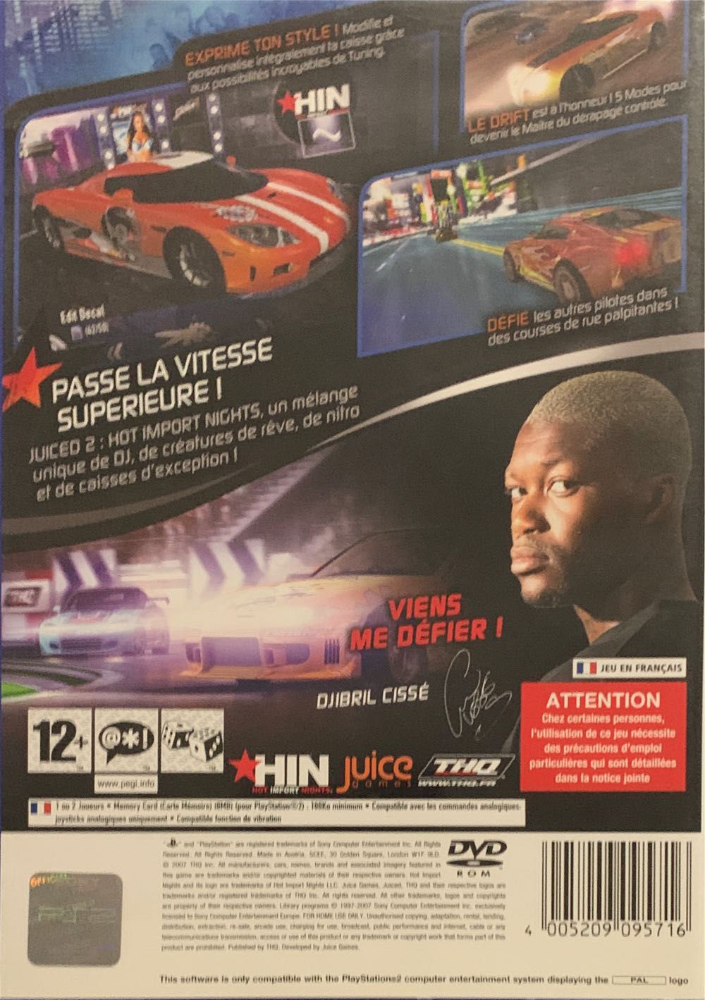 Juiced 2 : Hot Import Nights - Sony PlayStation 2 (PS2) (THQ - 1-2) video game collectible [Barcode 4005209095716] - Main Image 2
