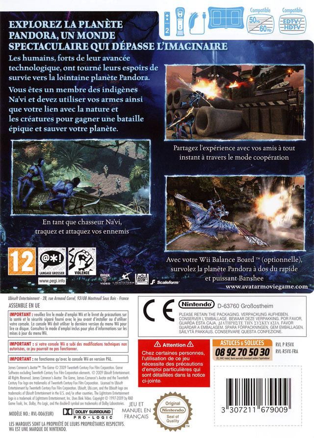 Avatar: The Game - Nintendo Wii video game collectible - Main Image 2