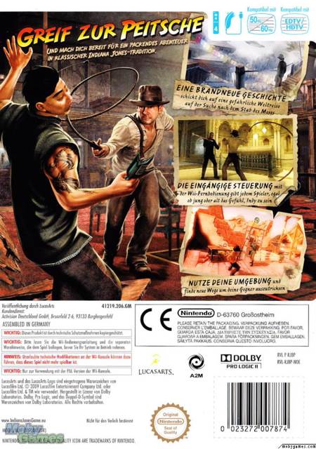 Indiana Jones And The Staff Of Kings - Nintendo Wii (Lucas Arts - 1) video game collectible [Barcode 023272007225] - Main Image 2