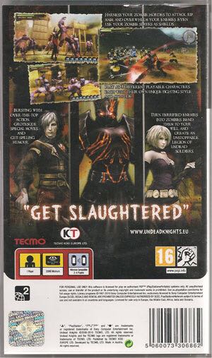 Undead Knights - Sony PlayStation Portable (PSP) (Tecmo - 4) video game collectible [Barcode 5060073306862] - Main Image 2