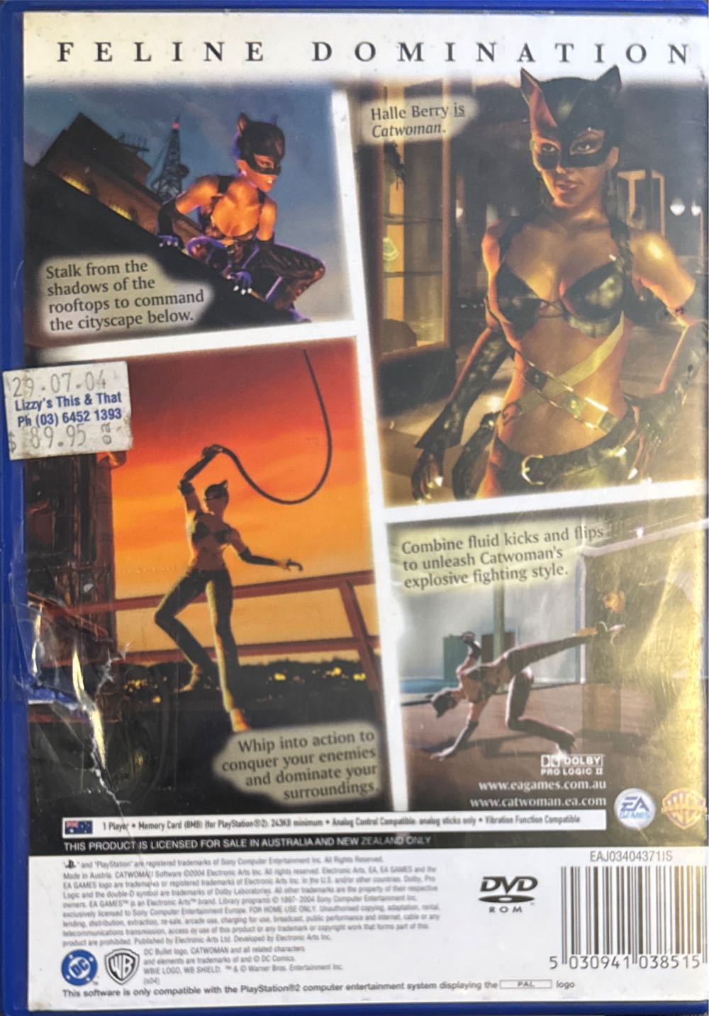 Catwoman - Sony PlayStation 2 (PS2) video game collectible [Barcode 5030941038515] - Main Image 2