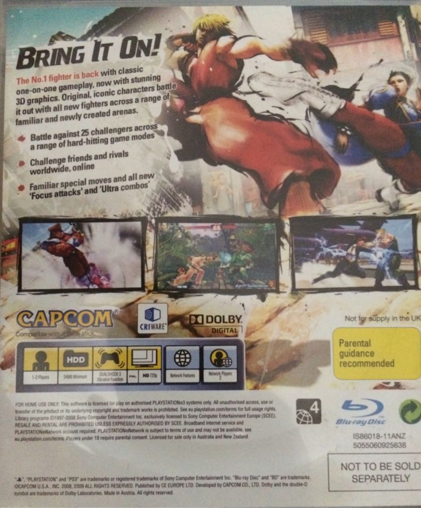 StreetFighter 4 - Sony PlayStation 3 (PS3) (Capcom) video game collectible - Main Image 2