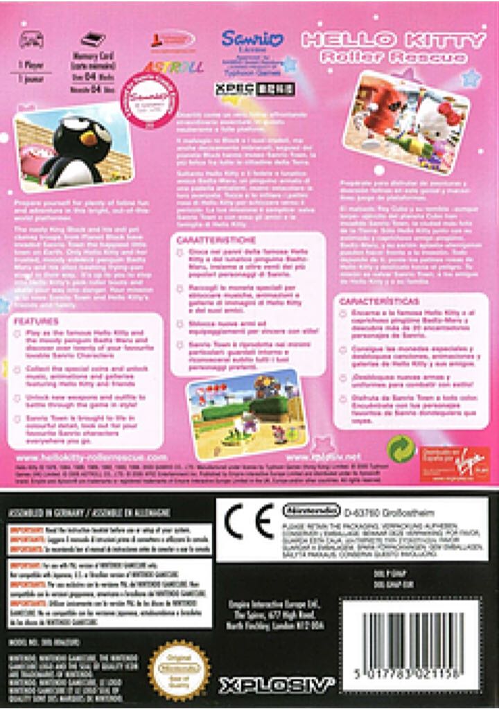 Hello Kitty Roller Rescue - Nintendo GameCube (1) video game collectible [Barcode 5017783019476] - Main Image 2
