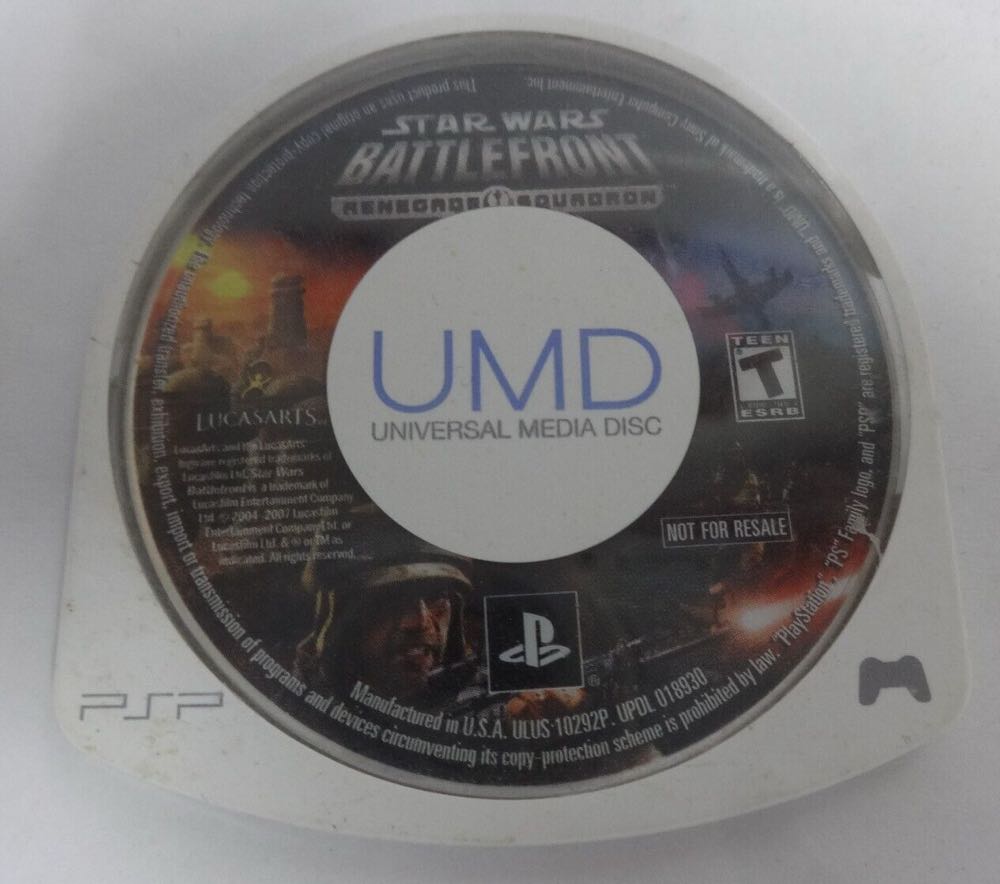 Star Wars Battlefront: Renegade Squadron - Sony PlayStation Portable (PSP) (LucasArts - 1-2) video game collectible [Barcode 023272004361] - Main Image 3