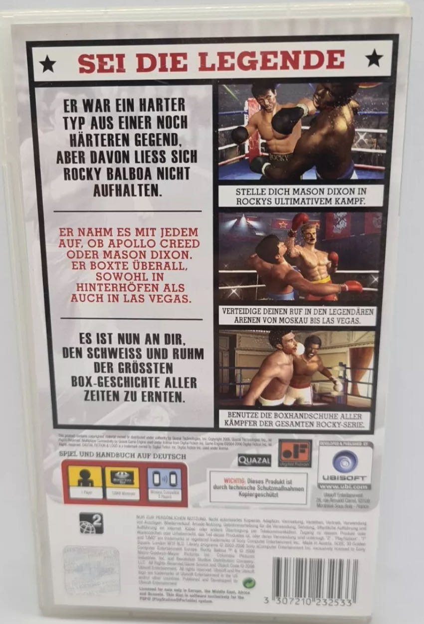 Rocky Balboa - Sony PlayStation Portable (PSP) video game collectible [Barcode 3307210232533] - Main Image 2
