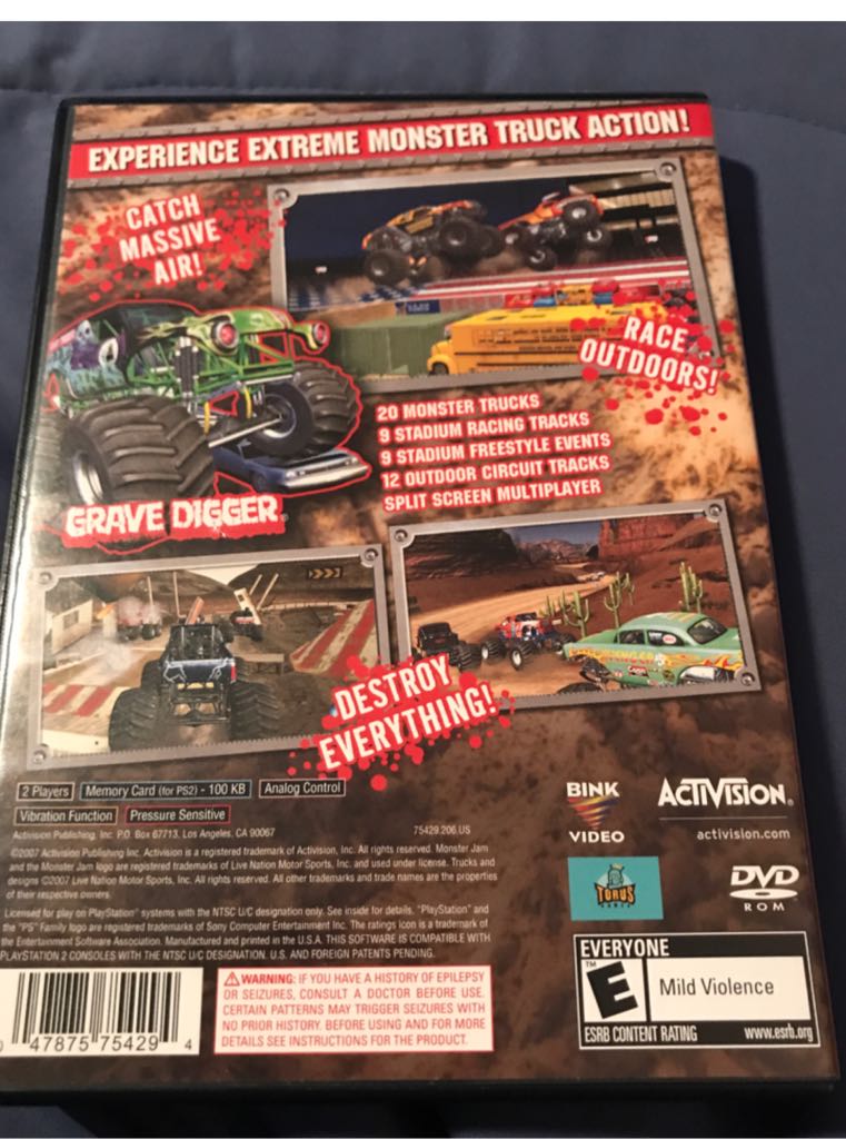 Monster Jam - Sony PlayStation 2 (PS2) (Ubisoft - 2) video game collectible [Barcode 047875754294] - Main Image 2