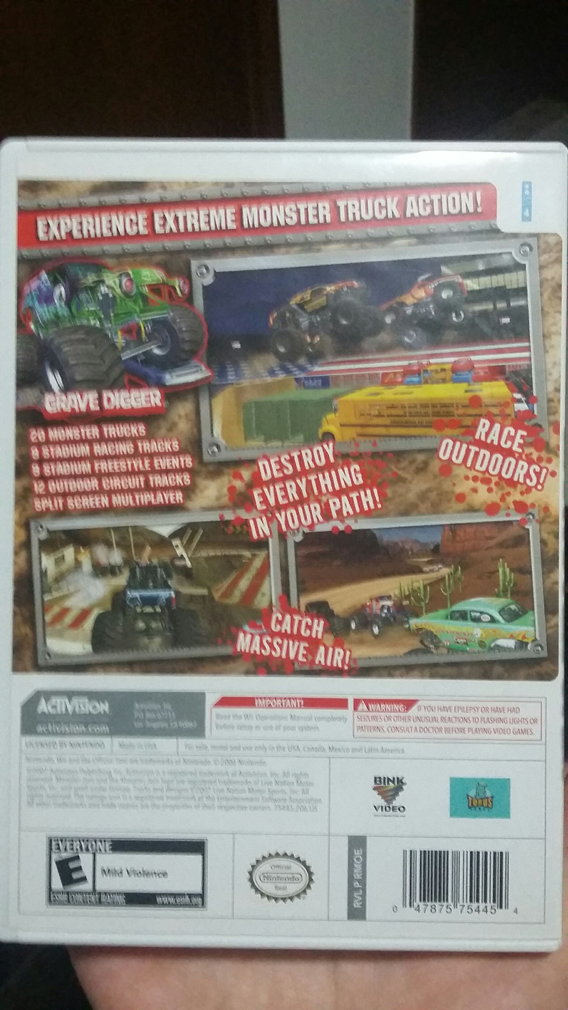 Monster Jam - Nintendo Wii (4) video game collectible - Main Image 2