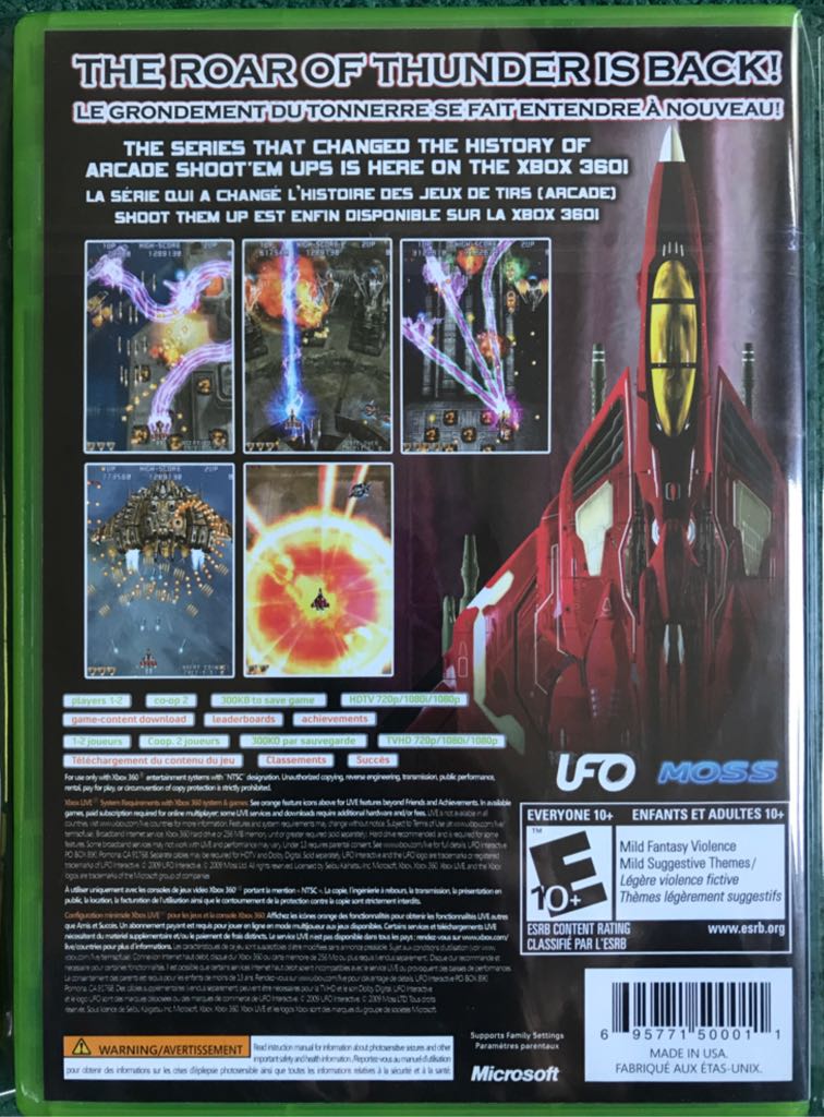 Raiden IV - Microsoft Xbox 360 (UFO Interactive - 2) video game collectible [Barcode 695771500011] - Main Image 2
