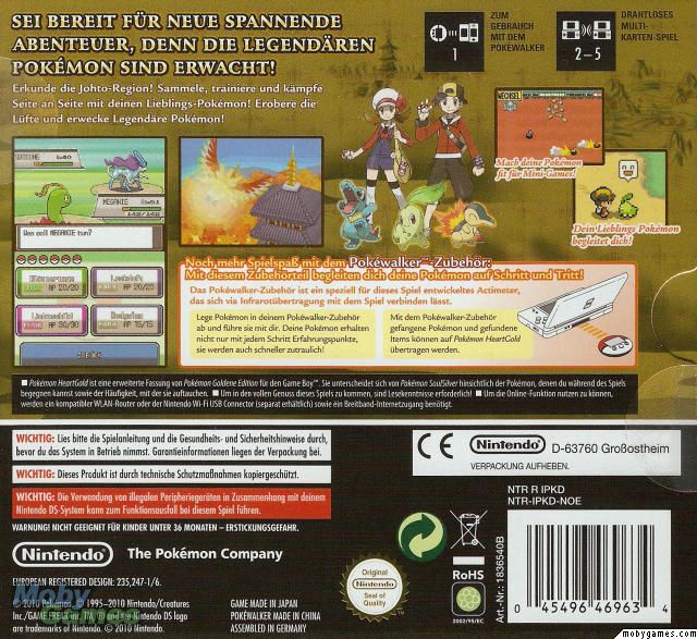 Pokemon: HeartGold Version - Nintendo DS video game collectible - Main Image 2