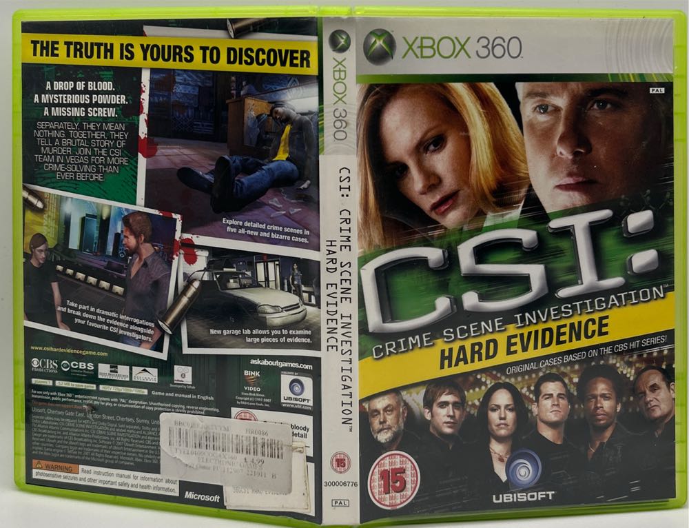 CSI: Hard Evidence - Microsoft Xbox 360 (Ubisoft - 1) video game collectible [Barcode 3307210262806] - Main Image 3