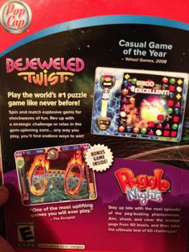 Bejeweled Twist and Peggle Nights Bonus Pack - PC (Popcap) video game collectible [Barcode 899274001185] - Main Image 2