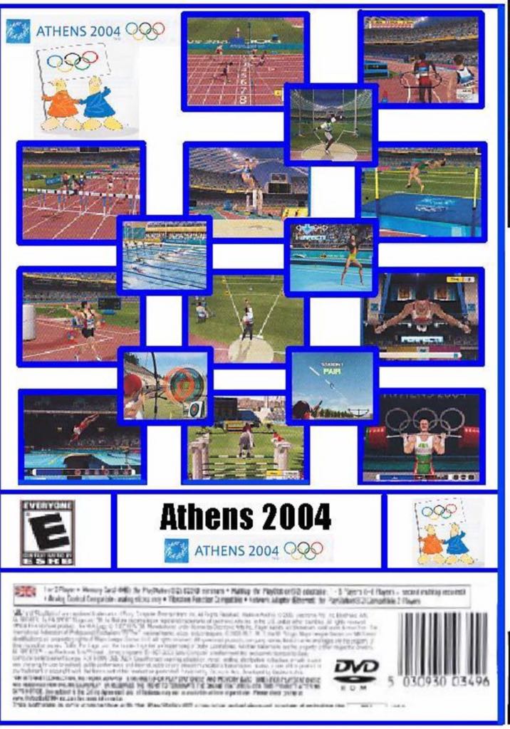 Athens 2004 - Sony PlayStation 2 (PS2) video game collectible [Barcode 711719639657] - Main Image 2
