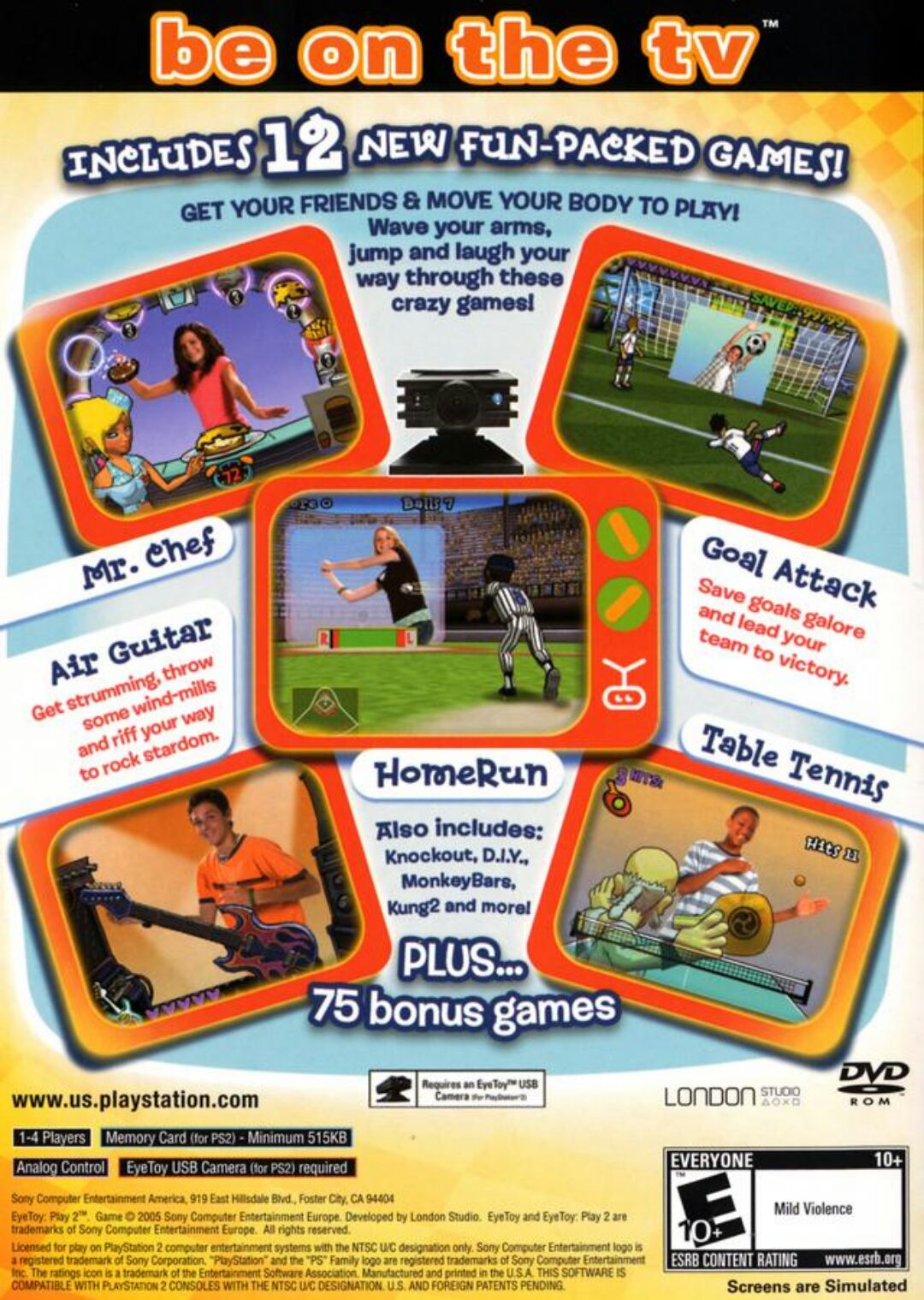 EyeToy: Play 2 - Sony PlayStation 2 (PS2) (Sony Computer Entertainment - 4) video game collectible [Barcode 711719106210] - Main Image 2