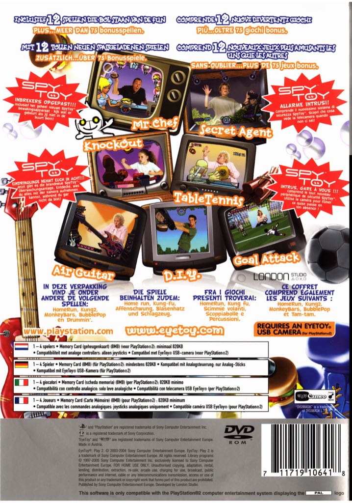 EyeToy: Play 2 - Sony PlayStation 2 (PS2) (Sony Computer Entertainment - 2) video game collectible [Barcode 711719686842] - Main Image 2