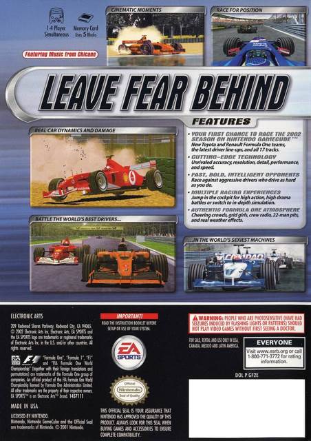 F1 2002 - Nintendo GameCube (Ea Sports - 1 - 4) video game collectible [Barcode 5030931031144] - Main Image 2