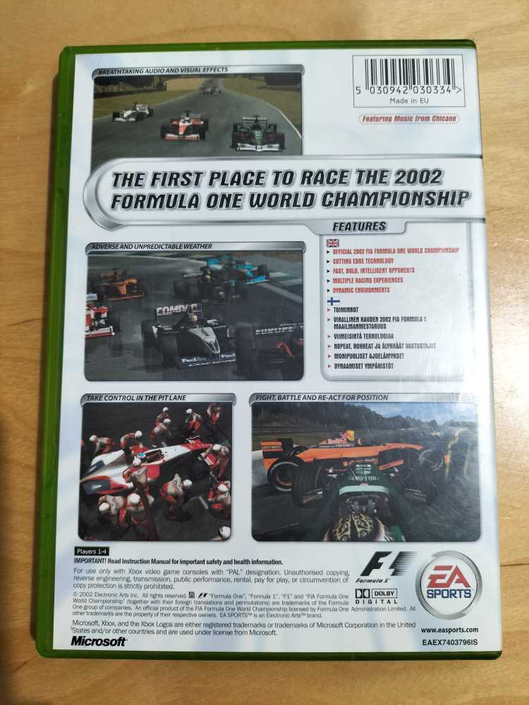 F1 2002 - Microsoft Xbox (Electronic Arts) video game collectible [Barcode 5030942030334] - Main Image 2