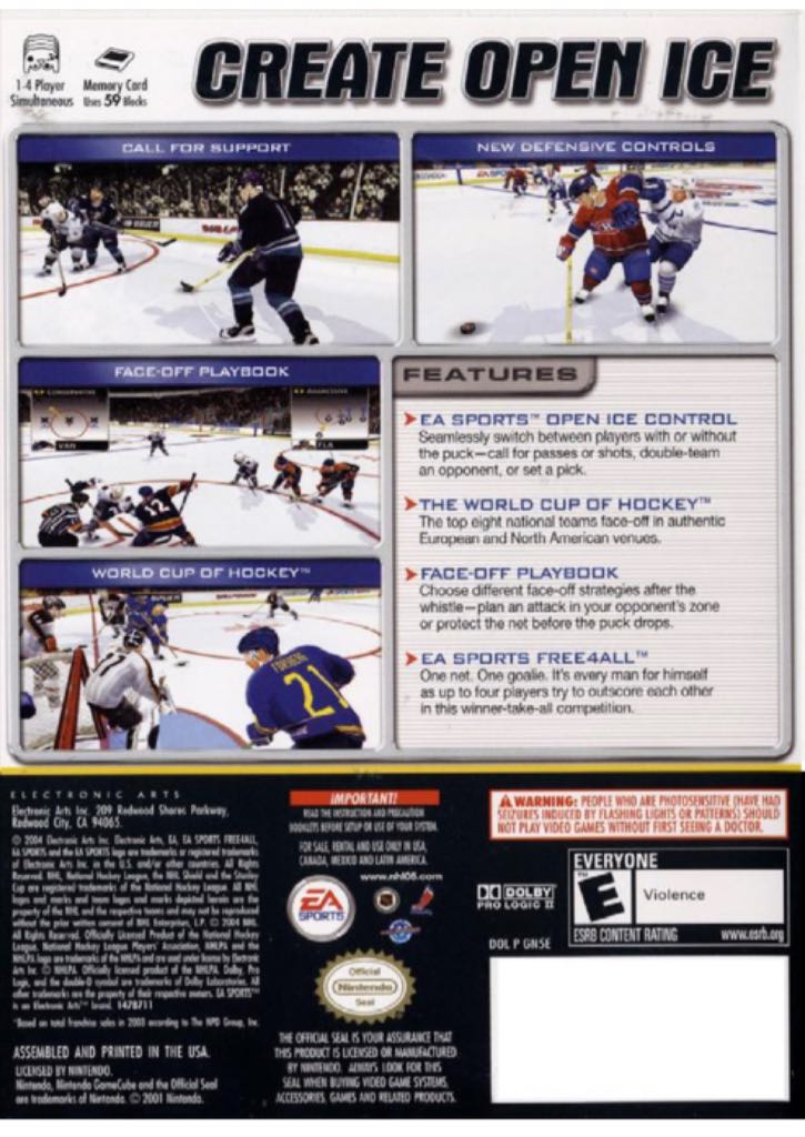 NHL 2005 - Nintendo GameCube video game collectible [Barcode 5030936038841] - Main Image 2
