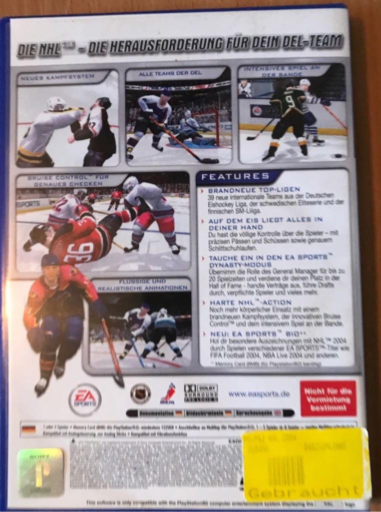 NHL 2004 - Sony PlayStation 2 (PS2) video game collectible [Barcode 5030932034830] - Main Image 2