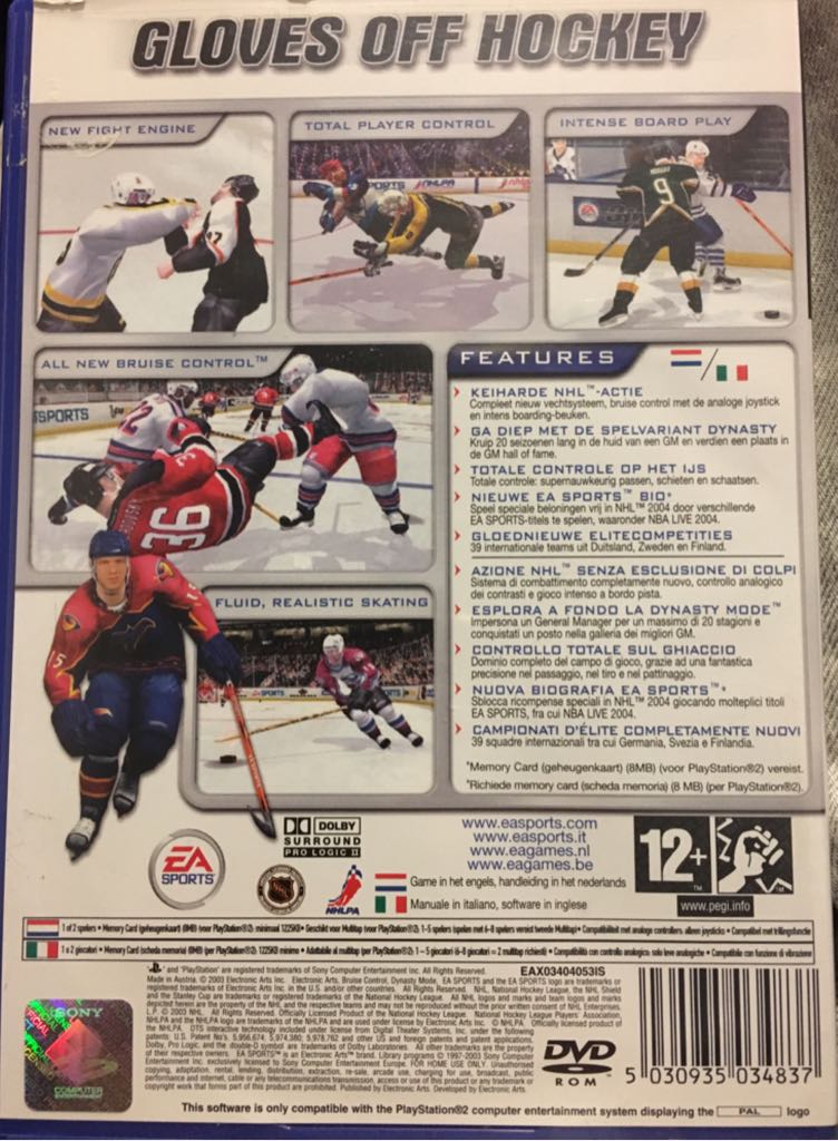 NHL 2004 - Sony PlayStation 2 (PS2) (Ea Sports - 1-2) video game collectible [Barcode 5030935034837] - Main Image 2