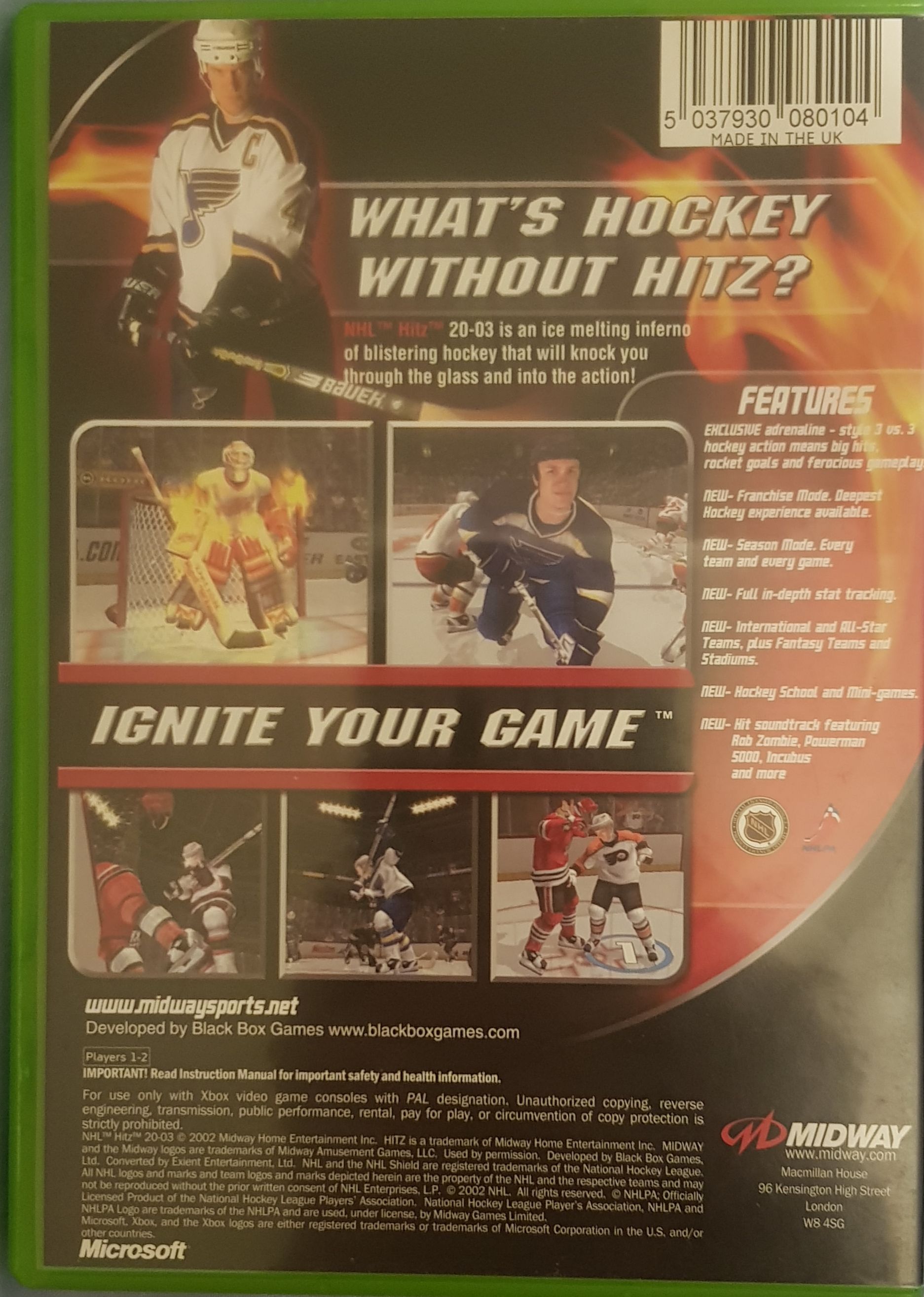NHL Hitz 2003 - Microsoft Xbox video game collectible [Barcode 5037930080104] - Main Image 2