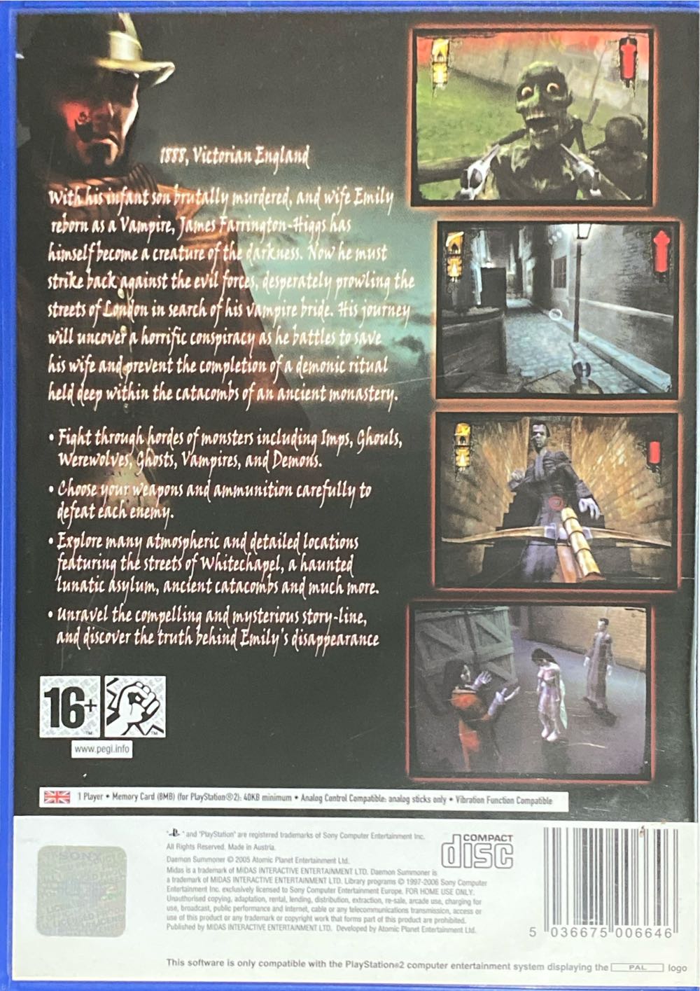 Daemon Summoner - Sony PlayStation 2 (PS2) (Midas Interactive - 1) video game collectible [Barcode 5036675006646] - Main Image 2