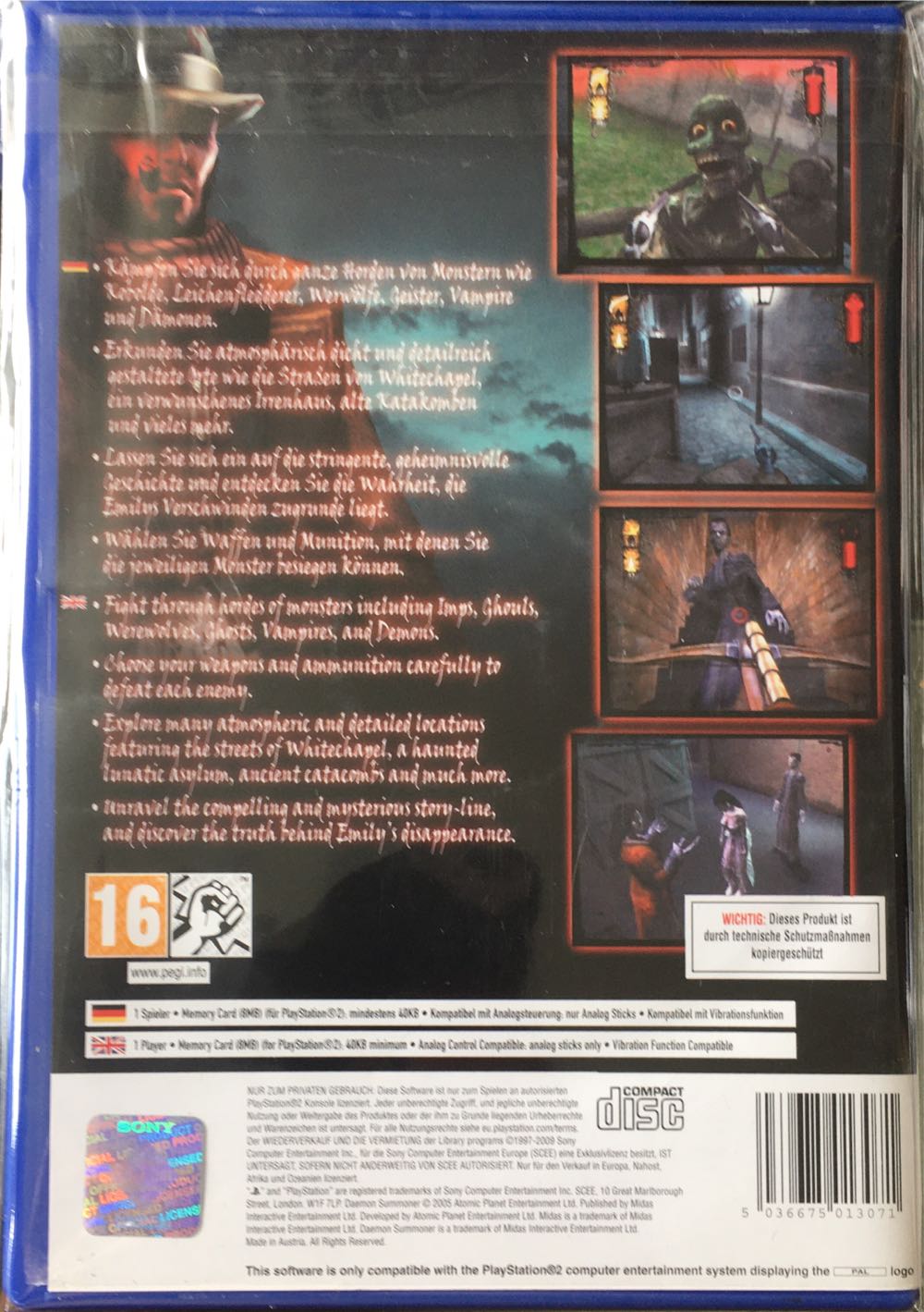 Daemon Summoner - Sony PlayStation 2 (PS2) (1) video game collectible [Barcode 5036675013071] - Main Image 2