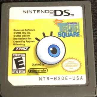 Nintendo 3DS-Spongebob Squarepants: Truth or Square - Nintendo DS (THQ - 1-2) video game collectible [Barcode 785138363103] - Main Image 3