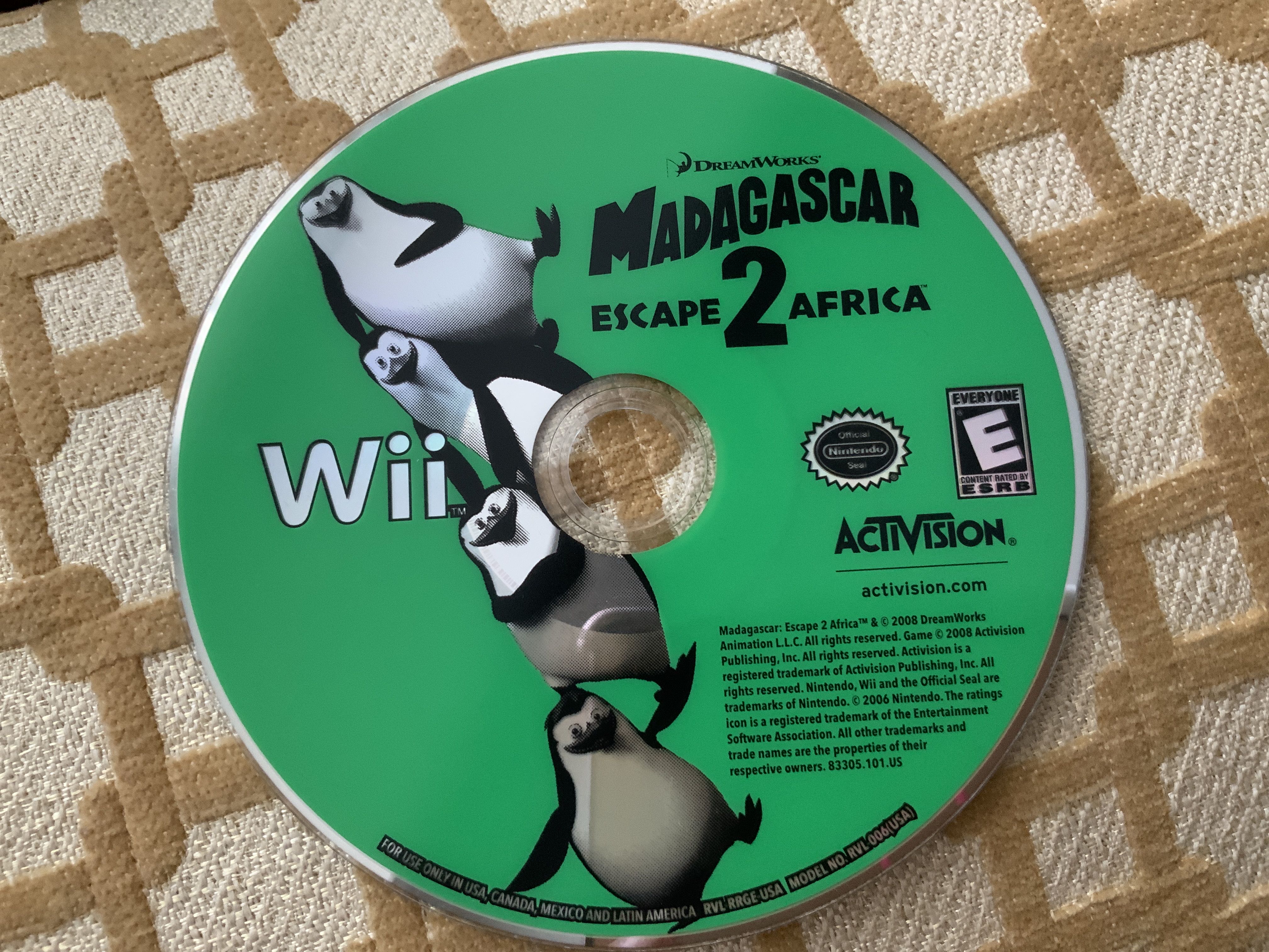Madagascar 2: Escape 2 Africa - Nintendo Wii (Activision - 0) video game collectible [Barcode 047875835573] - Main Image 2