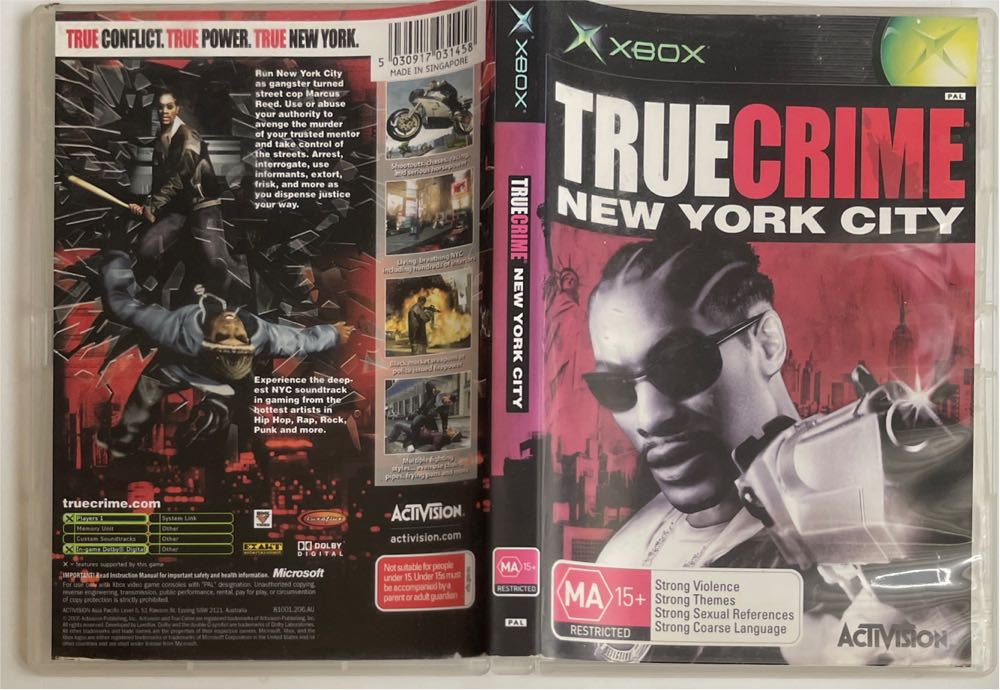 True Crime New York City - Microsoft Xbox (Activision) video game collectible [Barcode 5030917031458] - Main Image 4