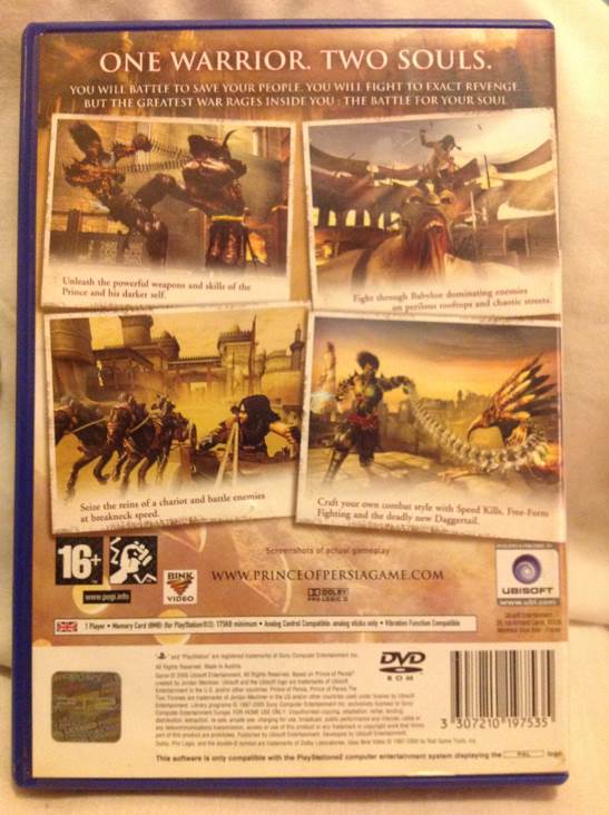 Prince of Persia: The Two Thrones - Sony PlayStation 2 (PS2) (Ubisoft - 1) video game collectible [Barcode 3307210197535] - Main Image 2