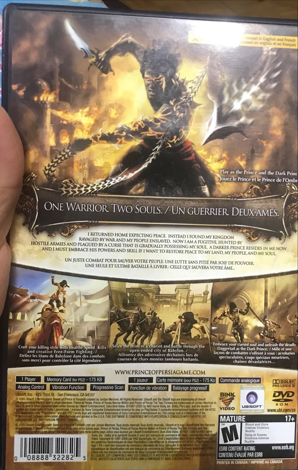 Prince of Persia: The Two Thrones greates hits - Sony PlayStation 2 (PS2) video game collectible - Main Image 2