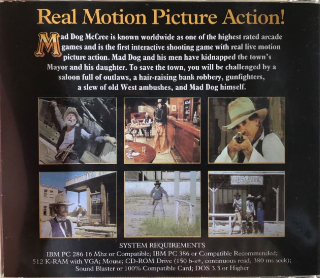 Mad Dog McCree - PC (American Lazer Games - 1) video game collectible [Barcode 798936840684] - Main Image 2