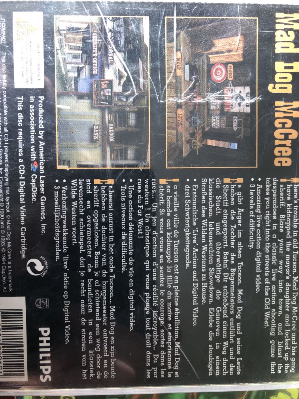 Demo Mad Dog McCree - Philips CD-I (Philips - 1) video game collectible [Barcode 8712581000899] - Main Image 2