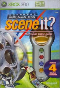 Scene it? Lights Camera Action Including 4 Buzzers - Microsoft Xbox 360 (Microsoft Game Studios - 4) video game collectible [Barcode 882224515320] - Main Image 1
