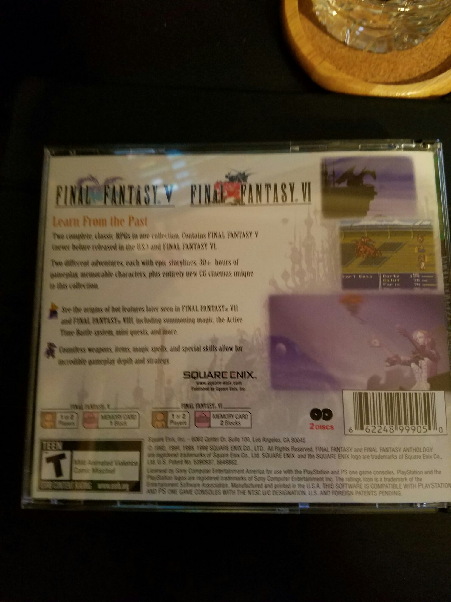 PS1: Final Fantasy Anthology - Sony PlayStation (Square Enix - 1) video game collectible [Barcode 3667738999050] - Main Image 2