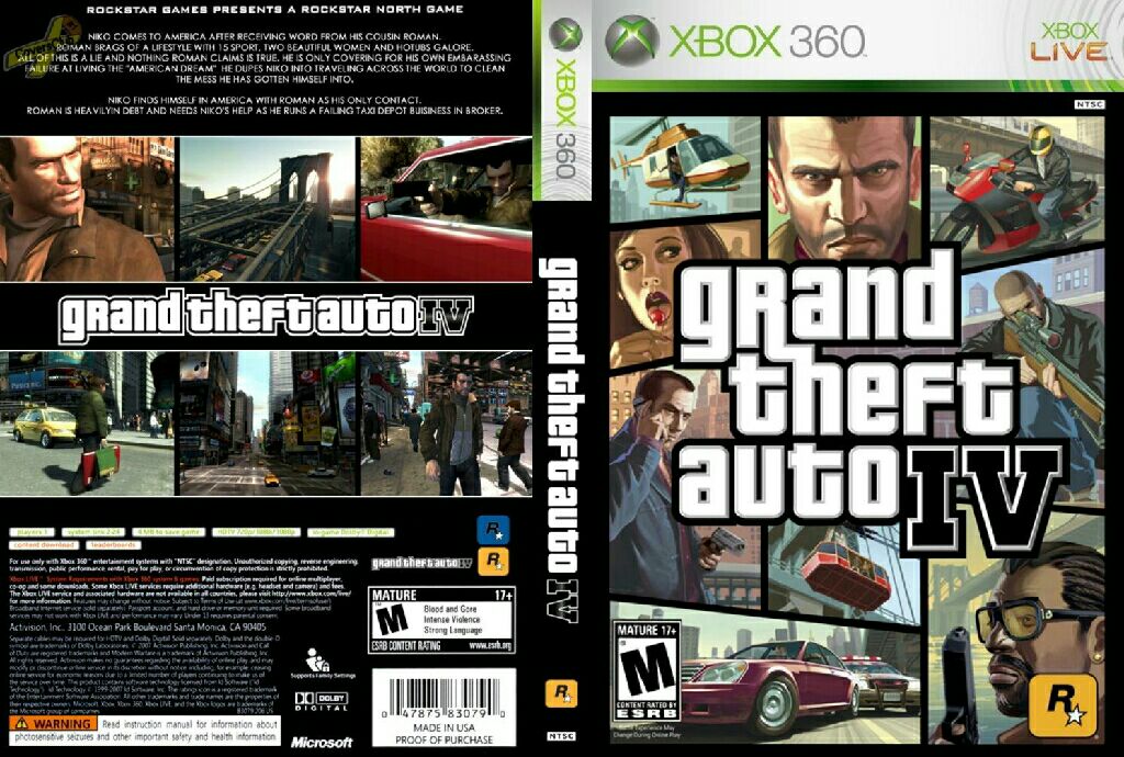 Gta IV - Microsoft Xbox 360 (Rockstar - 1) video game collectible - Main Image 1