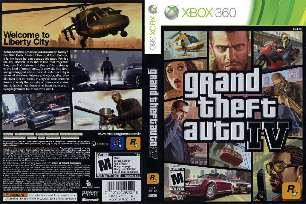 Gta IV - Microsoft Xbox 360 (Rockstar - 1) video game collectible - Main Image 2