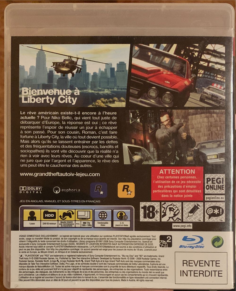 Gta IV - Sony PlayStation 3 (PS3) (Rockstar Games) video game collectible - Main Image 2