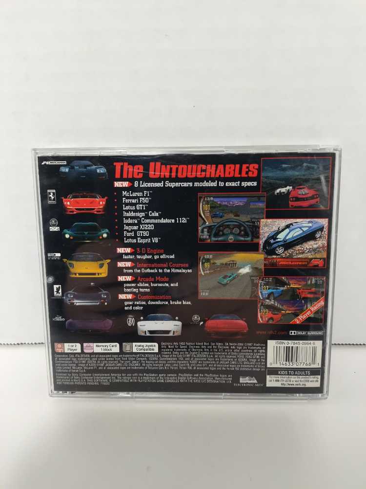 Need for Speed II - Sony PlayStation (Electronic Arts - 2) video game collectible [Barcode 014633077681] - Main Image 4