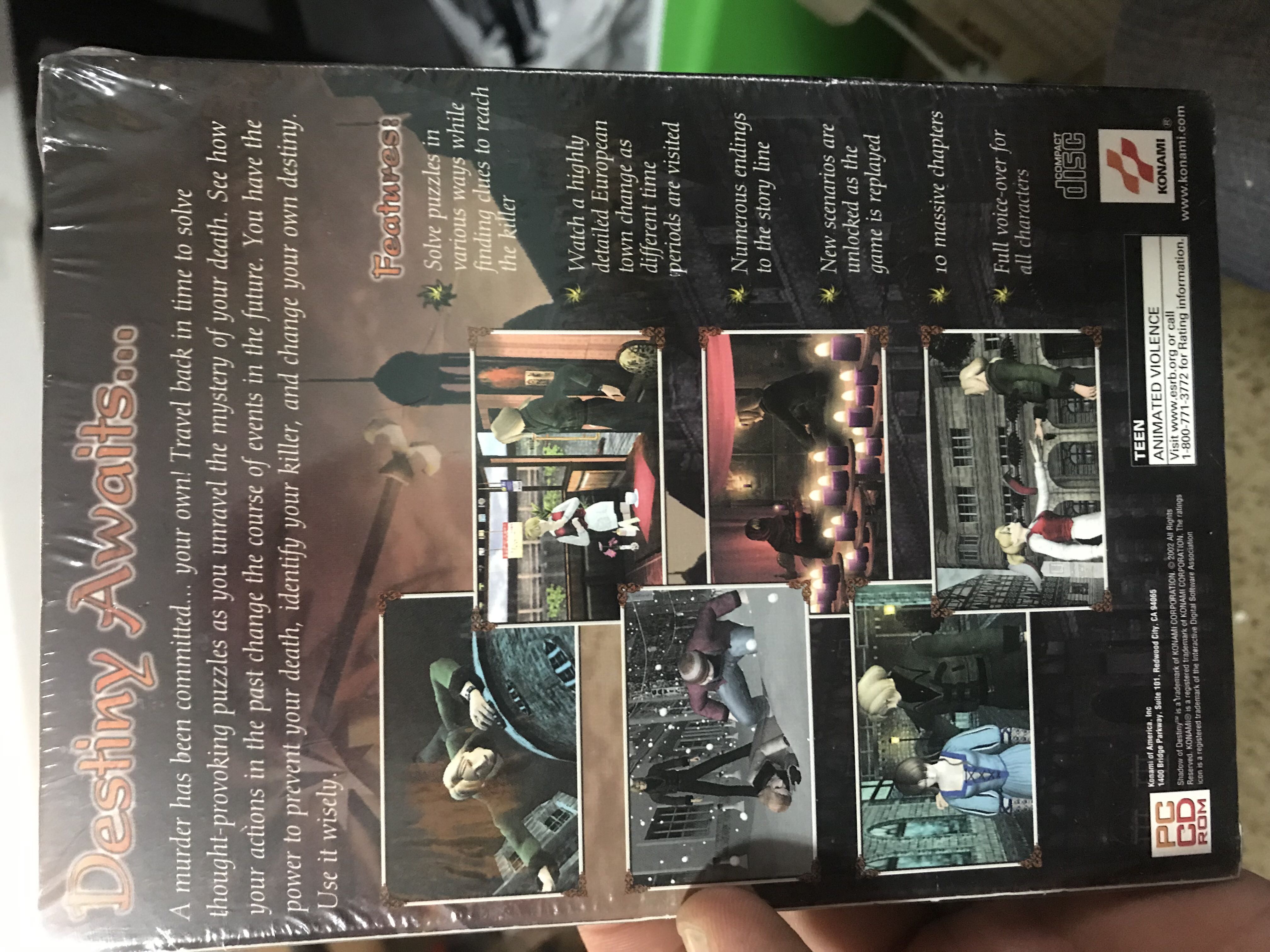 Shadow of Destiny - PC (Konami - 1) video game collectible [Barcode 083717234203] - Main Image 2