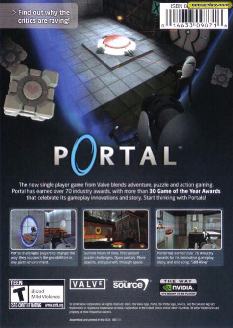 Portal - PC video game collectible [Barcode 5030942065404] - Main Image 2