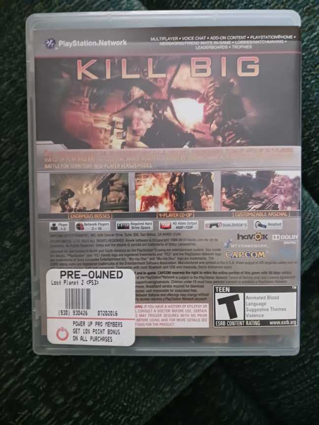 Lost Planet 2 - Sony PlayStation 3 (PS3) (Capcom - 12) video game collectible [Barcode 013388340187] - Main Image 4