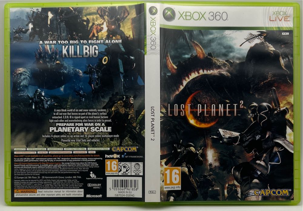 Lost Planet 2 (Slip Cover) - Microsoft Xbox 360 (Capcom - 2) video game collectible [Barcode 5055060961858] - Main Image 3