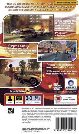 Driver 76 - Sony PlayStation Portable (PSP) (Atari - 2) video game collectible [Barcode 3307210250476] - Main Image 2