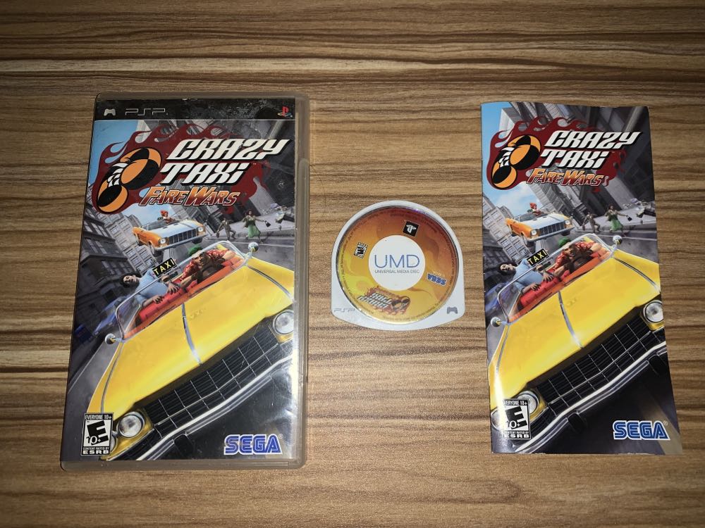 Crazy Taxi: Fare Wars - Sony PlayStation Portable (PSP) (Sega - 1) video game collectible [Barcode 010086660135] - Main Image 3