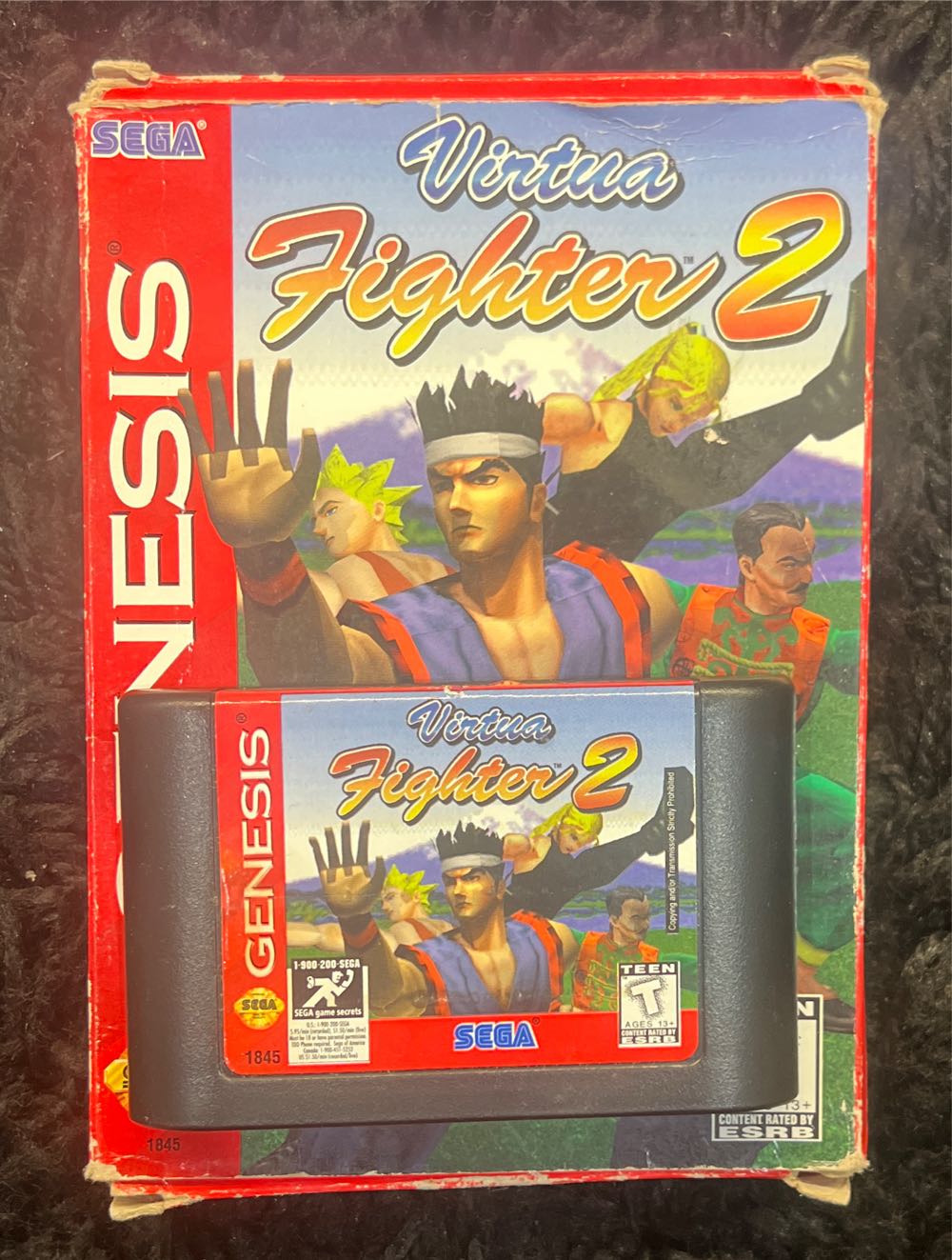 Virtua Fighter 2 - Sega Genesis (Mega Drive) (Sega - 2) video game collectible [Barcode 010086018455] - Main Image 3